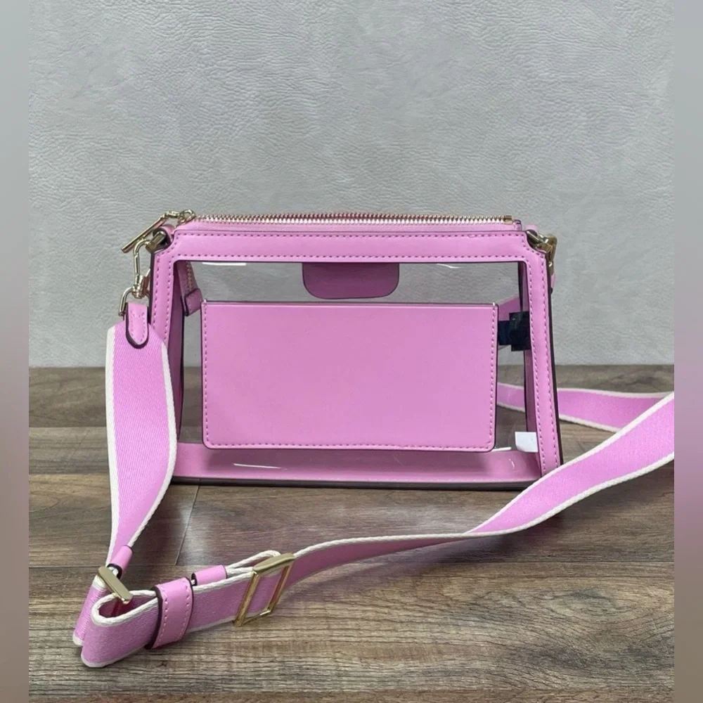 Kate Spade Pink Clear Crossbody with Removable Strap - Picture 2 of 10